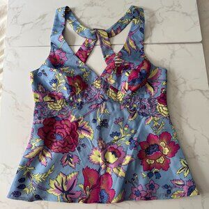 Tibi Silk Cross-Back Tank Top – 8 – Y2K Going Out Style – 100% Silk